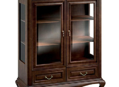 Classic Display case showcase cabinet Wardrobe Real wood showcases V-W 3-4 glass cabinet